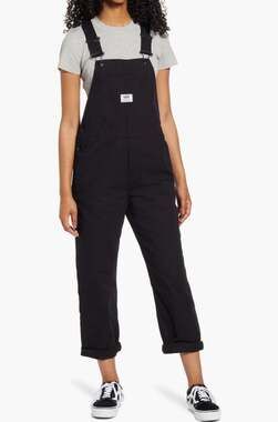 Vans Ground Work Long Overalls In Black XS Womens